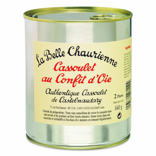 Cassoulet au Confit d'Oie, Bohneneintopf mit Gänsefleisch - La Belle Chaurienne 840g