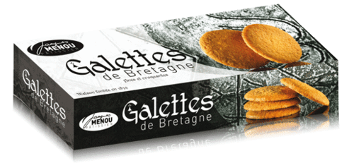 Galettes de Bretagne, dünnes bretonisches Gebäck - Ménou 100g
