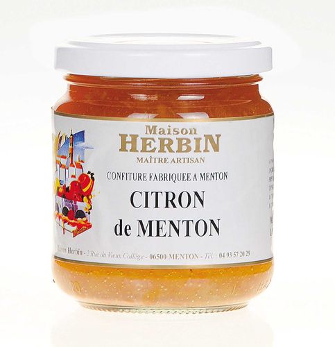 Zitronenkonfitüre aus Menton - Confitures Herbin 230g
