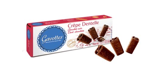 Crêpes Dentelle mit dunkler Schokolade - Gavottes 90g