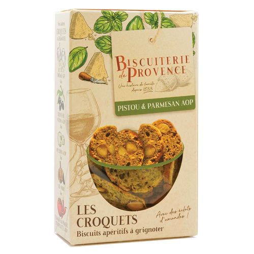 Croquets mit Pistou & Parmesan - Biscuiterie de Provence 90g