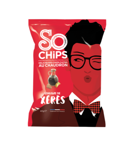 Chips mit Xeres-Essig - SO CHIPS 40g