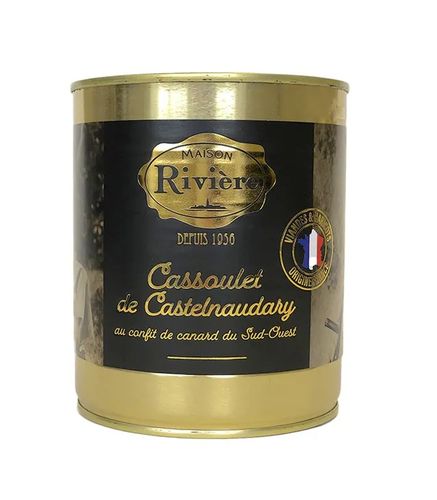 Cassoulet au Confit de canard, Bohneneintopf mit Entenfleisch - La Maison Rivière 840g