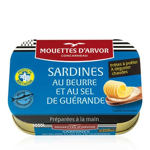 Sardinen zum Braten mit Fassbutter - MOUETTES D'ARVOR 115g