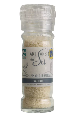 Feines Salz aus der Bretagne in Salzmühle - Artisans du Sel 80g